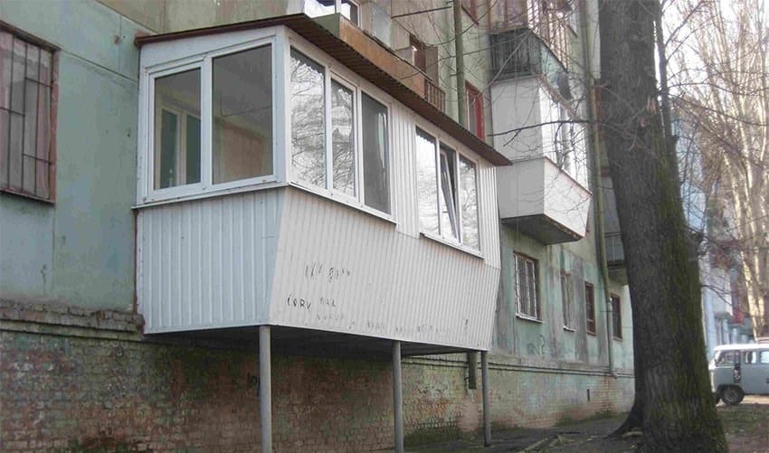 Пристройка балкона