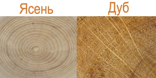 Массив ясеня и дуба