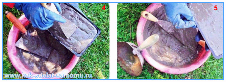 Тротуарная бетонная плитка своими руками