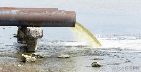 Сброс воды в водоем
