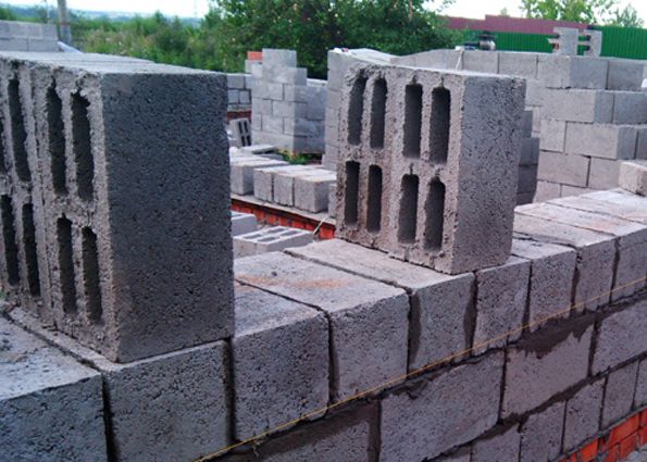 Блоки керемзитобетоные