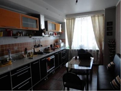 Ремонт кухни, установлен кухонный гарнитур и техника фото