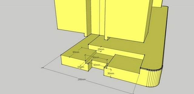 Проектирование окосячки в программе SketchUp 