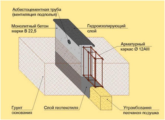 Строение ленточной основы