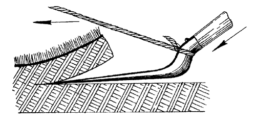 Как убрать старый газон - срезаем лопатой