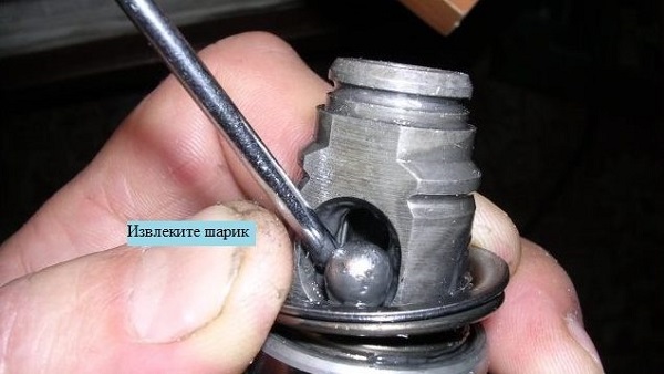 Снятие стопорного кольца