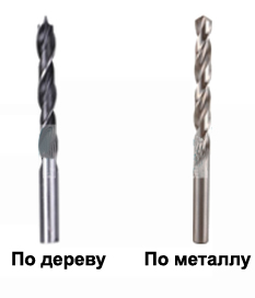 Различия между сверлами