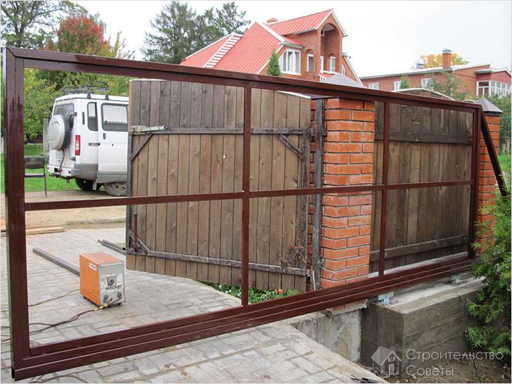 Рама откатных ворот