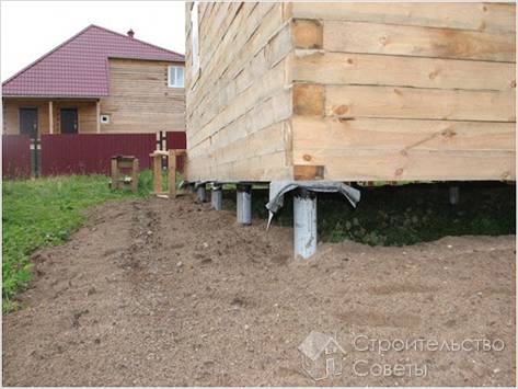 Фундамент на сваях