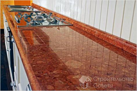 Установка столешницы на кухне