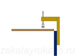 Конструкция верхнего прижима.