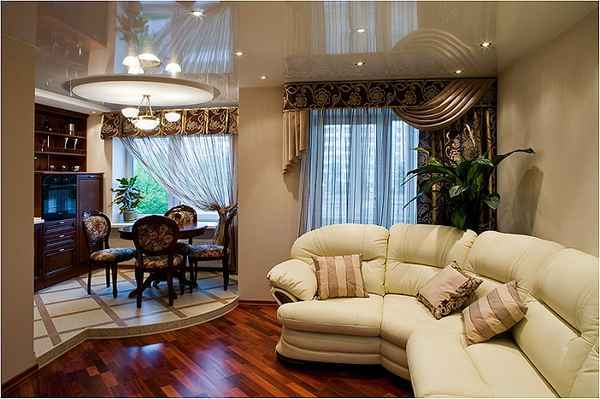 интерьер однокомнатной квартиры, фото 1