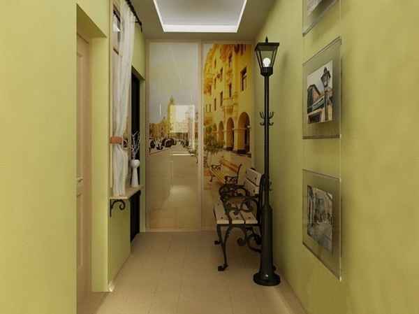 интерьер однокомнатной квартины с балконом, фото 9