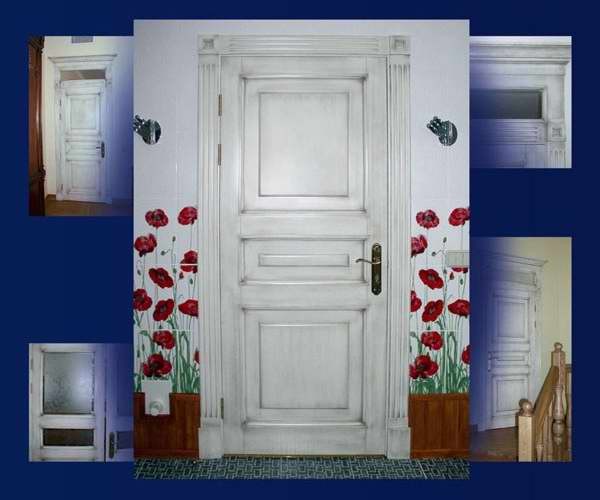 отделка межкомнатных дверей своими руками фото