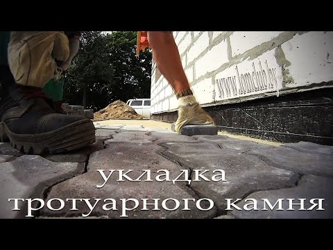 Отмостка вокруг дома из тротуарной плитки: фото, схема, чертежи, видео