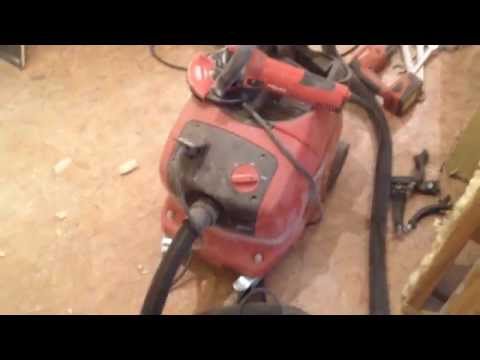 Испытываем HILTI DCG 125 S с пылесосом vc20 (шлифовка стен)