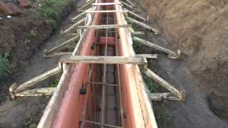 Ленточный фундамент: литьё бетона в землю + несъёмная опалубка из ЭППС (Пеноплэкс) - 7