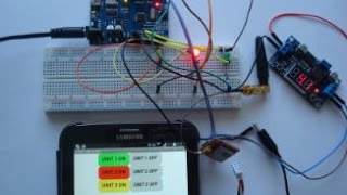 Управление нагрузками через SMS на GSM- модуль SIM800L от APP Android приложения, Arduino, LED.