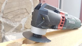 Многофункциональный инструмент Metabo MT 400 Quick / Тест пиления дерева и гвоздей