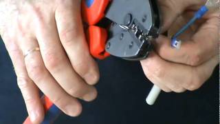 Обжим кабельных наконечников инструментом KNIPEX