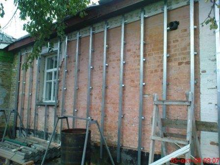 Обрешетка под сайдинг из металлического профиля