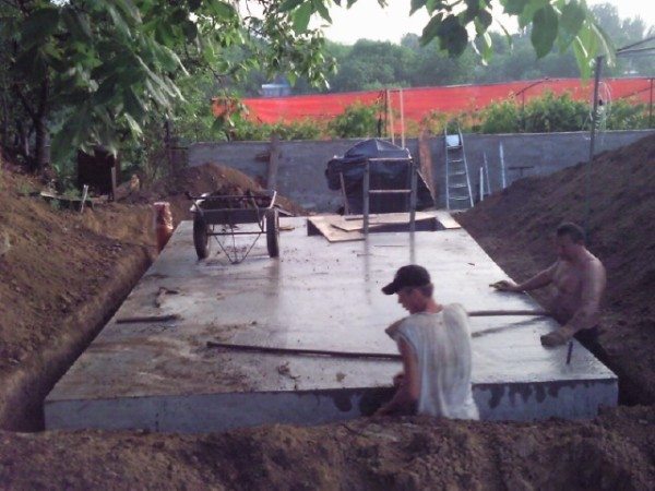 Как сделать потолок в погребе из железобетона