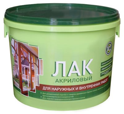 Прозрачный акриловый лак
