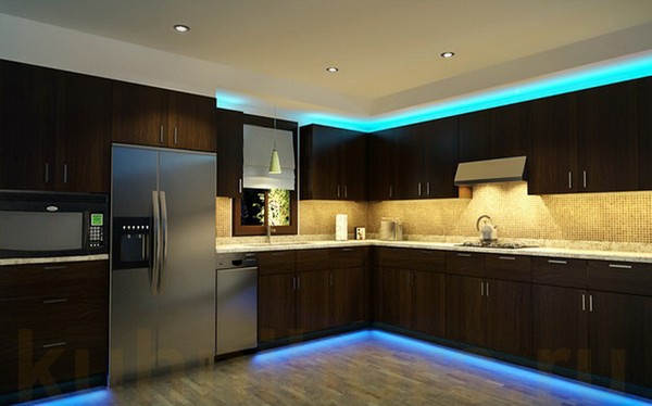 подсветка led для кухни фото