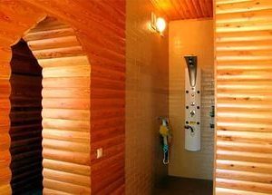 блок хаус в интерьере фото