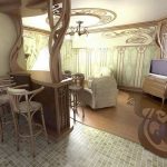 Комната с резными узорами