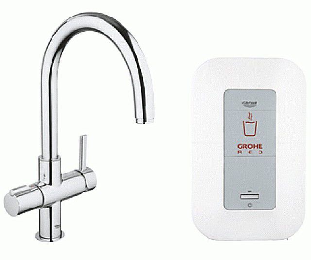 GROHE RED - из смесителя можно сразу заваривать чай!