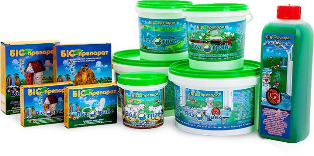 Биологические препараты марки "Водограй"