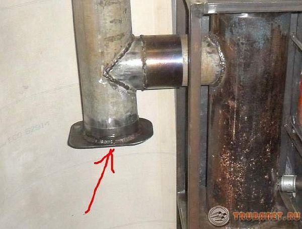 Фото: дверца для прочистки дымовыводящего трубопровода