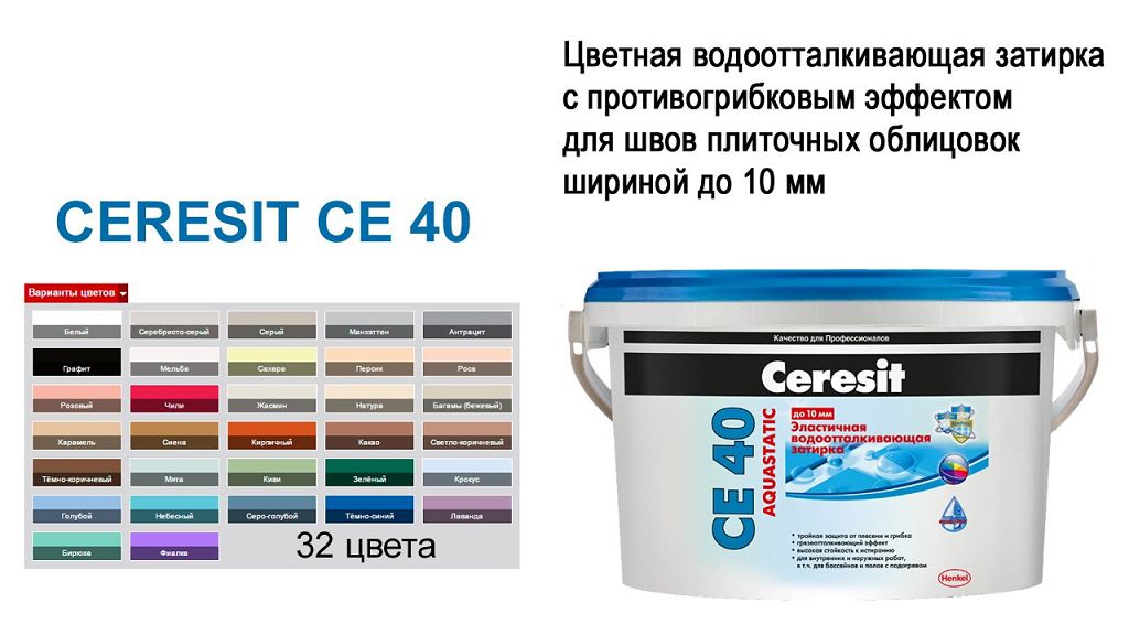 Затирка CERESIT СЕ 40