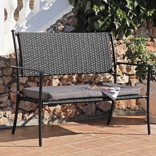 Плетеная мебель для дачи - скамейка Плетеная мебель для дачи - скамейка