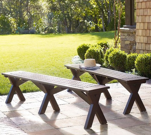 Деревянная скамейка для дачи без спинки Деревянная скамейка для дачи без спинки