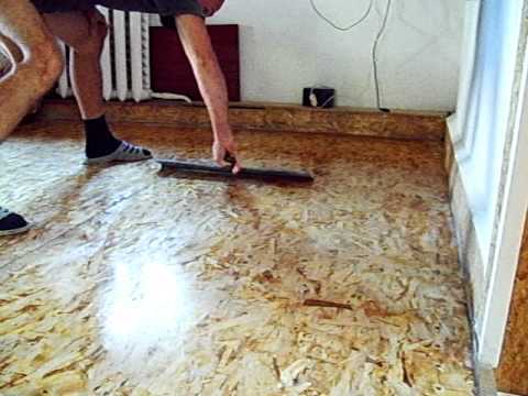 Чем покрасить осб плиту на полу внутри дома
